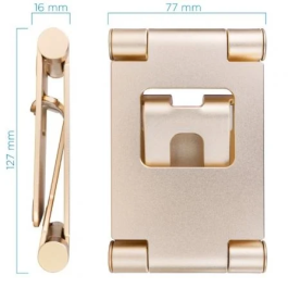 TooQ PH-KEOPS-ALBA Soporte para Smartphone/Tablet Dorado