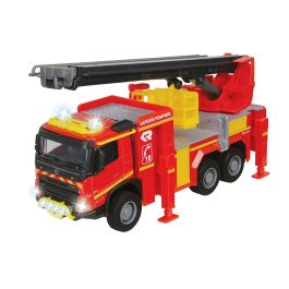 Majorette MAJ1693315399039 - Camión de bomberos Volvo, 19 cm, con puertas que se abren, luz y sonido