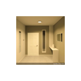 Plafón LED Circular 24W 2400Lm CCT Regulable 3000-6000K IP20 Blanco Aluminio [HO-PLAF-C-24W-CCT]