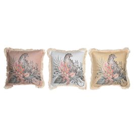 DKD Home Decor Cojín Tropical Rosa Verde 15 x 45 x 45 cm (6 Unidades) Precio: 62.89000047. SKU: B18QM4DLPN