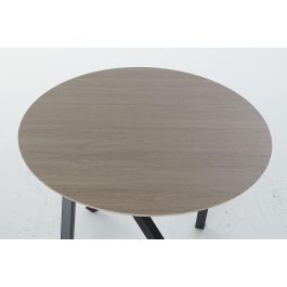 DKD Home Decor Mesita Auxiliar Loft Marron Claro Negro 65 x 49.5 x 65 cm