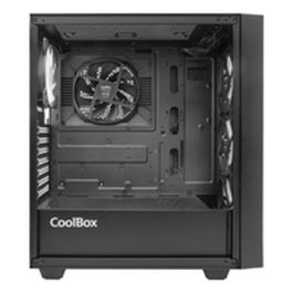 Coolbox GA300 Grid Line Caja PC Gaming Torre ATX ARGB con Cristal Templado y 5 Ventiladores