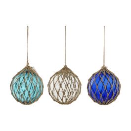 Bola Decoracion No-Marino DKD Home Decor Azul Marino Azul Celeste 23 x 23 x 23 cm