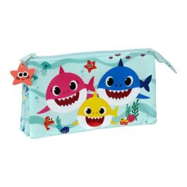 Estuche Escolar Baby Shark Beach Day Amarillo Azul claro (22 x 12 x 3 cm) Precio: 8.49999953. SKU: S4304909