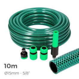 Edm Kit Manguera Jardín 10 m (5/8" 15 mm) Verde PVC Flexible 3 Capas Anti-algas Accesorios hasta 20 bar Precio: 12.50000059. SKU: B1KNEA45PR