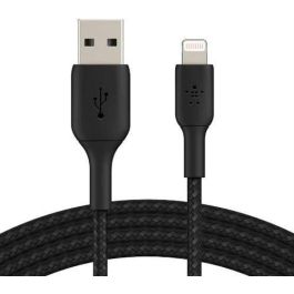 Belkin CAA002BT2MBK Cable Conector Lightning a USB A, 2 m, Negro