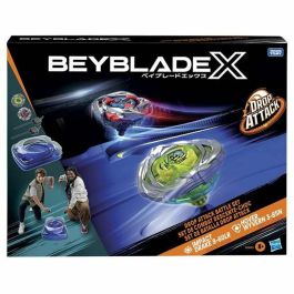 Beyblade HASG0842EU4 Set de Batalla Shockwave con Estadio Beystadium, 2 Peonzas y 2 Lanzadores para Mayores de 8 Años