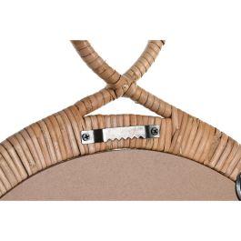 Espejo de pared DKD Home Decor Marrón Natural Urbano 68 x 2 x 68 cm