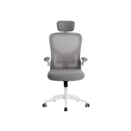 Q-connect Silla Ergonómica de Oficina con Respaldo de Malla Ajustable, Base de Nylon, Color Blanco Gris Precio: 115.49999945. SKU: B1HK5WQYWA