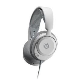 SteelSeries Arctis Nova 1P Auriculares Diadema Gaming Blanco 61612 con Micrófono Cancelación Ruido Jack 3.5mm Multiplataforma Alámbrico Supraurales Juego