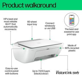 HP Impresora Todo en Uno DeskJet 2810e Inalámbrica, Imprime, Escanea, Copia