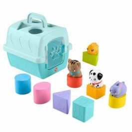 Fisher-Price Portamascotas Pet Pals apilables y encajables de juguete para bebés a partir de 4 meses
