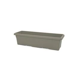 Jardinera rectangular PLASTIKEN - 80 X 33 cm - Taupe