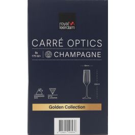 Inde Set 6 Copas de Champagne 22.5 cl "Carre Opti