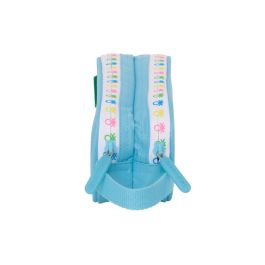 Portatodo Doble Benetton Spring Azul cielo 21 x 8 x 6 cm