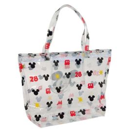 Safta Bolso Shopping Mickey Mouse "Beach" con Cremallera 54x35x17 cm