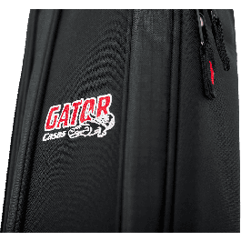 Gator Funda Doble para Guitarra Acústica y Eléctrica Nylon 4G Negra, 109 cm de largo, protección de espuma, 2 kg