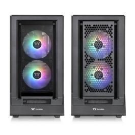 Thermaltake Ceres 350 MX Caja PC Midi Tower Negra con 2 Ventiladores de 140mm Preinstalados