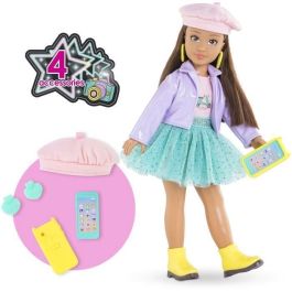 Corolle COR1697548024912 Muñeca Fashion Luna Fashion Week Paris 28 cm con 4 accesorios y aroma vainilla para 4+ años