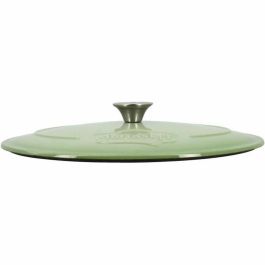 Menastyl 6020072 Cacerola Redonda de Hierro Fundido Esmaltado Verde 6,5 Litros