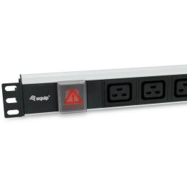Equip Regleta de Alimentación 1U Horizontal 6x IEC C19 con Interruptor On/Off para Rack 19 pulgadas