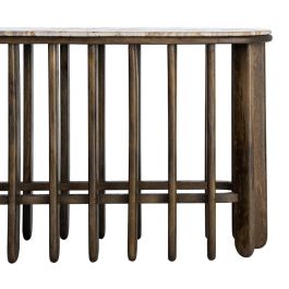 Consola Madera-Mármol Salón 160 X 40 X 76 cm