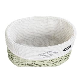 DKD Home Decor Cesta de Ropa Básicos Verde Mimbre y Poliéster Set de 5 - 37x56x51 cm DKD Home Decor Cesta de Ropa Básicos Verde Mimbre y Poliéster Set de 5 - 37x56x51 cm
