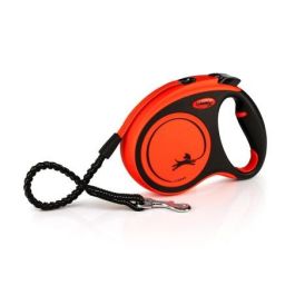 Correa Flexi Xtreme M Cinta 5M Negro-Naranja