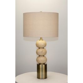 Lampara Sobremesa Glam DKD Home Decor Beige Dorado 40 x 73.5 x 40 cm Precio: 113.78999962. SKU: B19W5LMCG4