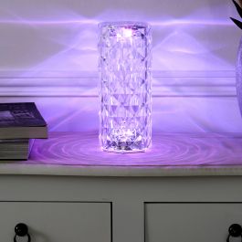 Lámpara Led Efecto Cristal Home Deco Factory