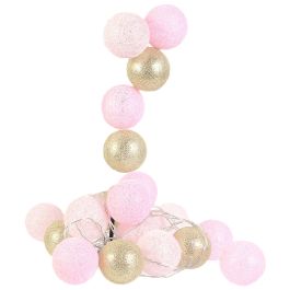Guirnalda de bolas 20led matiz rosa dorado 4x372cm2 Precio: 5.94999955. SKU: B1GB7KV6FC