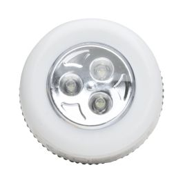 Lampara 3 led con pulsador adhesivo x3