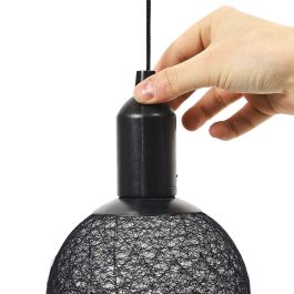 Bola decorativa brillante para colgar negro d15cm