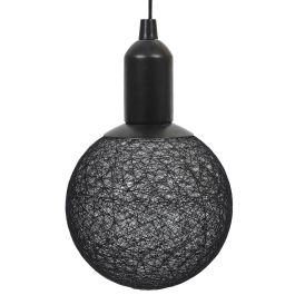 Bola decorativa brillante para colgar negro d15cm