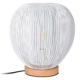 Lámpara De Mesa Bola Blanca Home Deco Light