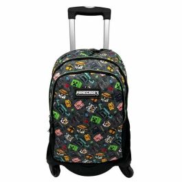 Toybags T963 Mochila Primaria Minecraft Pixel 25 Doble Compartimento Adaptable para Carro Negro con Protección Lateral Precio: 52.5000003. SKU: B1JFW5T3GN