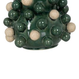 Jarrón Blanco Verde Cerámica 24 x 24 x 31,5 cm