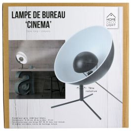 Lámpara Mesa Gris-Blanca Home Deco Light