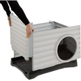 Nicho - FERPLAST - PETVILLA 50 - 38,5 x 43 x 38,5 cm - Blanco / Gris Nicho - FERPLAST - PETVILLA 50 - 38,5 x 43 x 38,5 cm - Blanco / Gris
