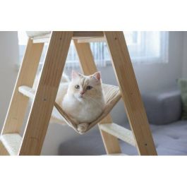 Rascador para gatos 134 cm - ESCALERA - KERBL - Madera maciza - 3 opciones de descanso