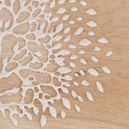 S/2 Cajas Blanco-Natural Madera de Mango 24 X 16 X 11 cm