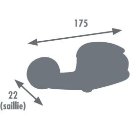 Edouard Rousseau EDR3047404052874 Mezclador de ducha Cardiff, diseño compacto, instalación mural estándar, cromo
