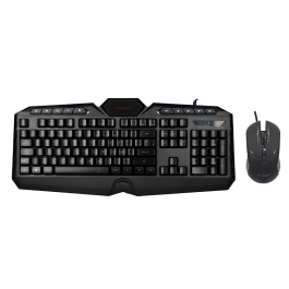 Q-connect Set Teclado y Ratón con Cable, Iluminación LED, Color Negro Precio: 14.7899994. SKU: B142XJCNER