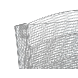 Q-connect Expositor Mural de Pared con 5 Bandejas DIN A4 Plateado Metalico 9,3x31,5x44 cm