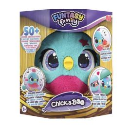 Diset Funtasy Family Chick-A-Boo Peluche Interactivo Mamá Gallina Incuba Huevos, Pollitos, Sonidos. Incluye 2 Huevos y 2 Pollitos. Edad 3+