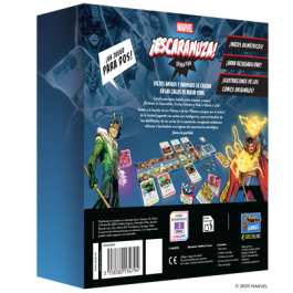 Lookout Games LOG0154ES Juego de Mesa Marvel ¡Escaramuza! en New York - Dr. Extraño vs Hulk vs Ultrón vs Loki, Mazos Asimétricos, 8+ Años, 2 Jugadores