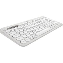 Logitech Teclado Pebble Keys 2 K380S - Diseño Delgado, Multidispositivo, Bluetooth, Plástico Reciclado