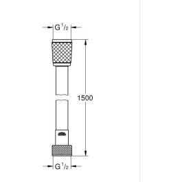Grohe 287412432 Manguera de ducha VitalioFlex Trend 1,5 m Negro mate Precio: 34.50000037. SKU: B19TDWG6XT
