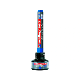Edding btk-25 Tinta Recambio para Rotulador Pizarra Blanca, Bote 25 ml, Color Azul
