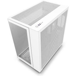 NZXT H9 All white Midi Tower Blanco CM-H91FW-01 - Torre PC con Vidrio Templado, Gestión de Cables, Iluminación RGB